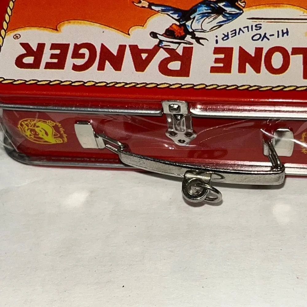 1997 Hallmark Keepsake Ornament The Longer Ranger Pressed Tin Lunch Box Ornament
